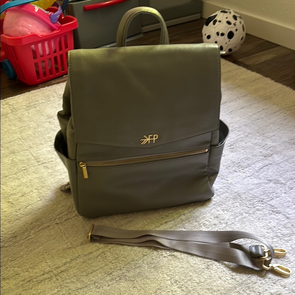 Freshly Picked Gray Diaperbag Backpack